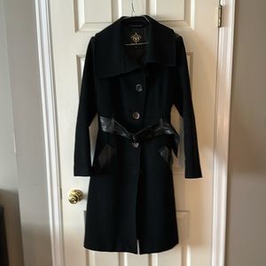 Mackage Women’s Dress Jacket with Leather Trim (LG)